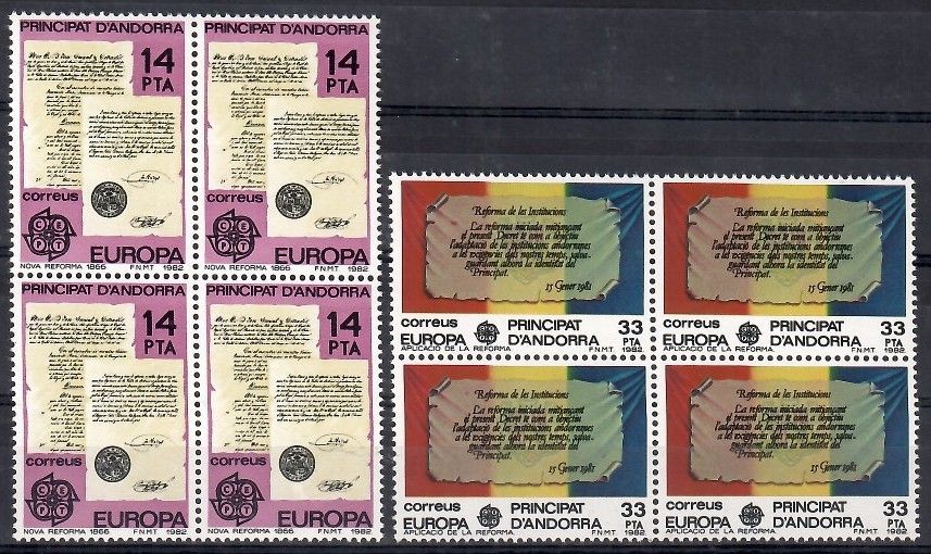 Znaczek Andora (hiszpańska) 1982 Mi 153-154 Czyste **