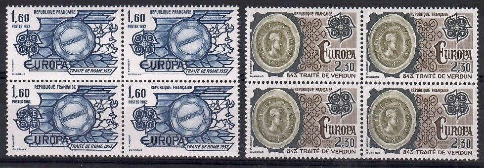 Znaczek Francja 1982 Mi 2329-2330 Czyste **