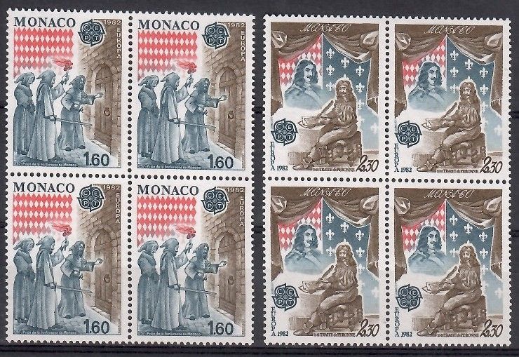 Znaczek Monako 1982 Mi 1526-1527 Czyste **