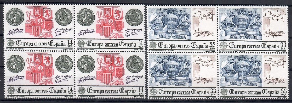 Znaczek Hiszpania 1982 Mi 2545-2546 Czyste **