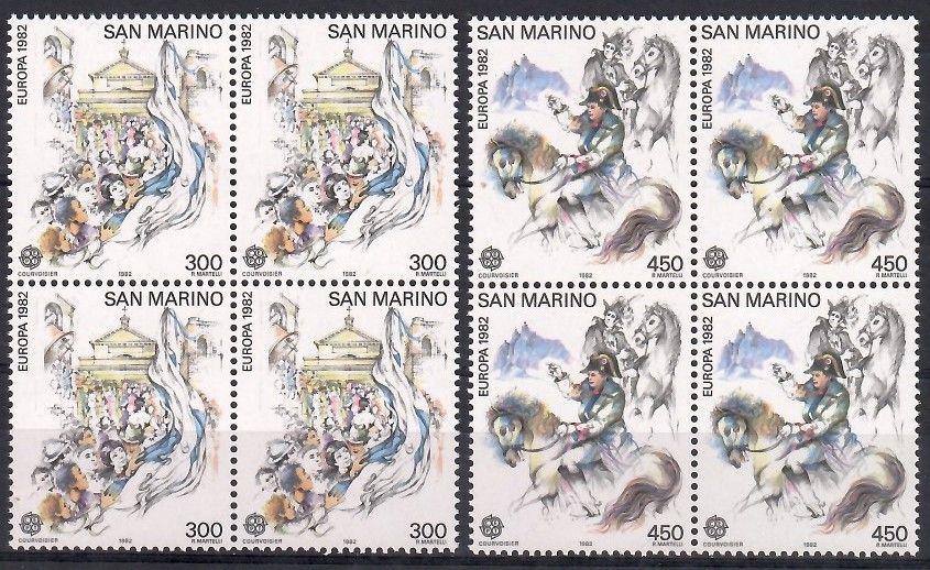 Znaczek San Marino 1982 Mi 1249-1250 Czyste **