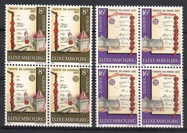 Znaczek Luksemburg 1982 Mi 1052-1053 Czyste **
