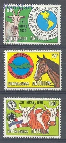 Znaczek Antyle Holenderskie 1979 Mi 385-387 Czyste **
