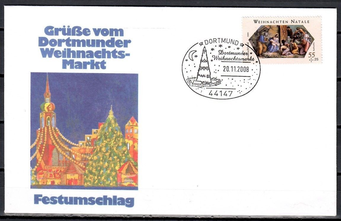 Znaczek Niemcy 2008 Mi 2704 FDC