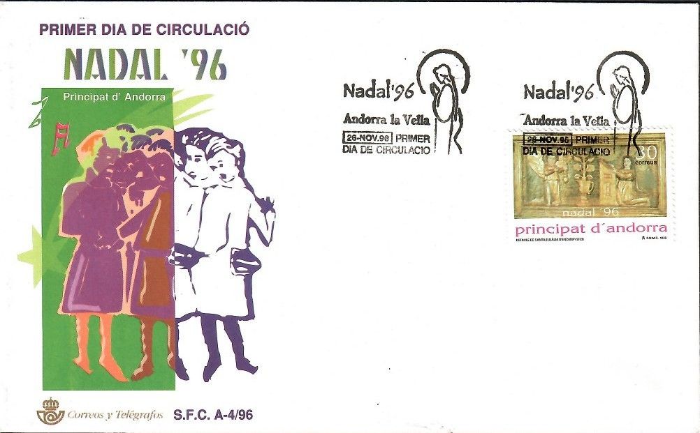 Znaczek Andora (hiszpańska) 1997 Mi 250 FDC