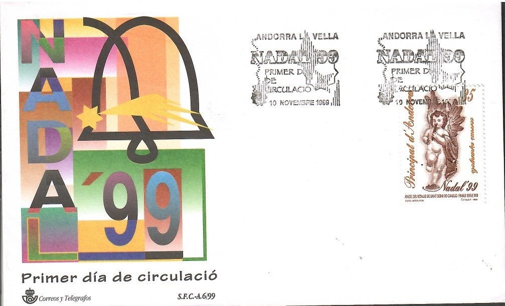 Znaczek Andora (hiszpańska) 1999 Mi 269 FDC
