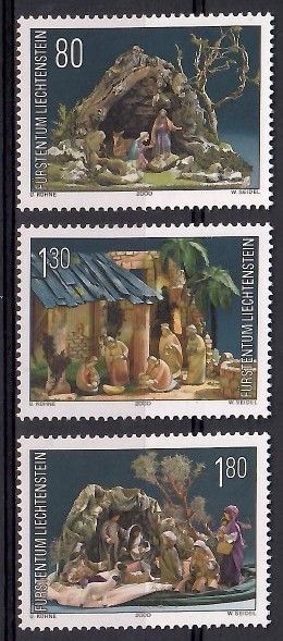 Znaczek Liechtenstein 2000 Mi 1249-1251 Czyste **