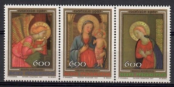 Znaczek San Marino 1987 Mi 1377-1379 Czyste **