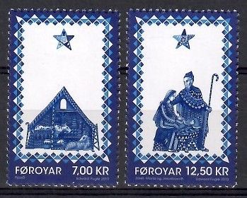 Znaczek Wyspy Owcze 2013 Mi 792-793 Czyste **