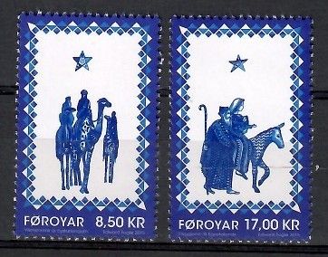 Znaczek Wyspy Owcze 2015 Mi 844-845 Czyste **