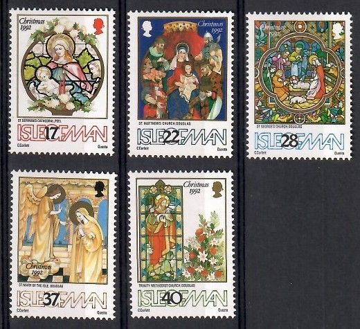 Znaczek Wyspa Man 1992 Mi 523-527 Czyste **