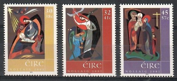 Znaczek Irlandia 2001 Mi 1377-1379 Czyste **