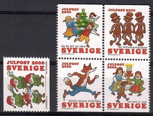 Znaczek Szwecja 2000 Mi 2202-2206 Czyste **