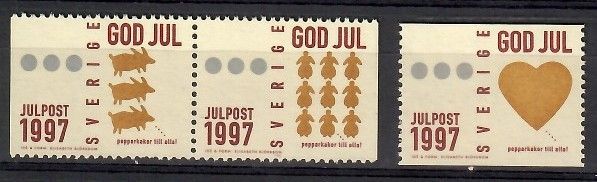 Znaczek Szwecja 1997 Mi 2029-2031 Czyste **
