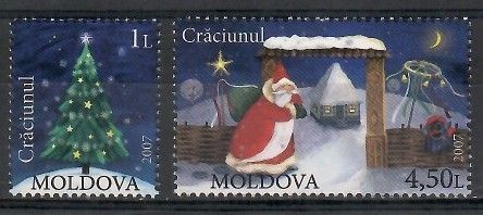 Znaczek Mołdawia 2007 Mi 602-603 Czyste **