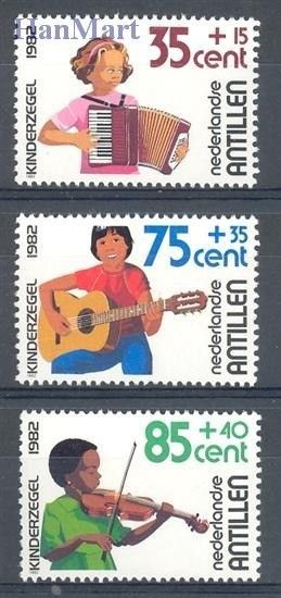 Znaczek Antyle Holenderskie 1982 Mi 481-483 Czyste **