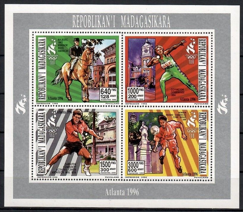 Znaczek Madagaskar 1994 Mi ark 1649-1652 Czyste **