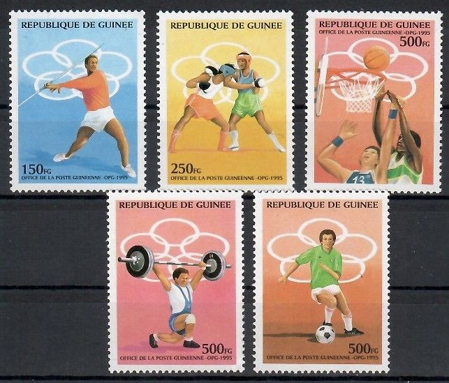 Znaczek Gwinea 1995 Mi 1521-1525 Czyste **