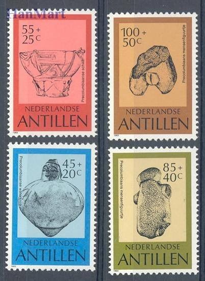 Znaczek Antyle Holenderskie 1983 Mi 503-506 Czyste **