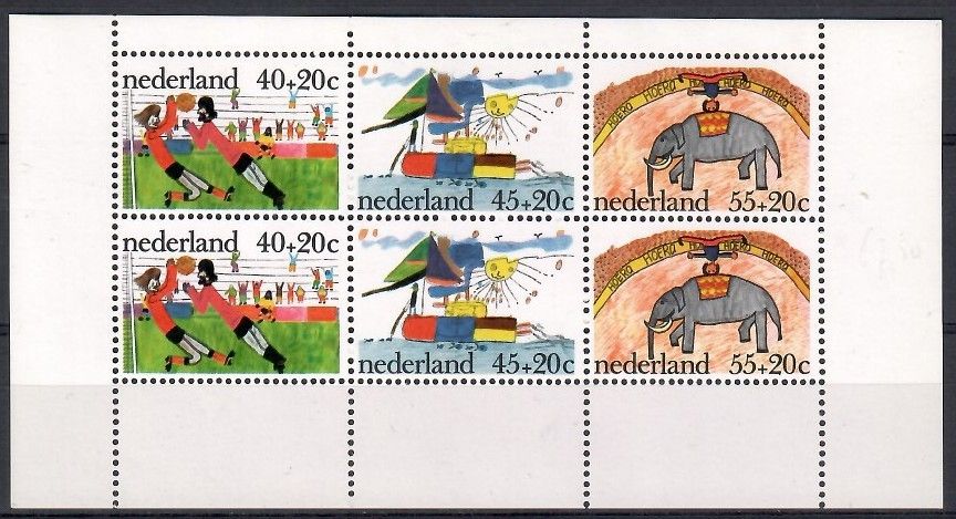 Znaczek Holandia 1976 Mi bl 15 Czyste **