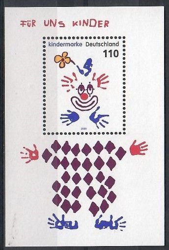 Znaczek Niemcy 2000 Mi bl 53 Czyste **