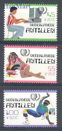 Znaczek Antyle Holenderskie 1985 Mi 557-559 Czyste **
