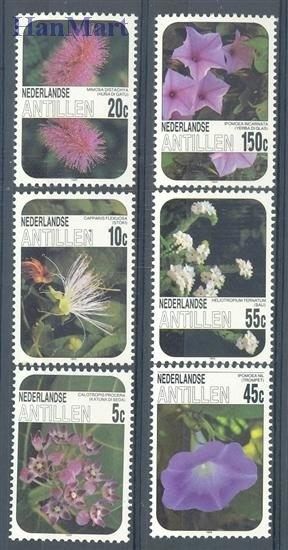 Znaczek Antyle Holenderskie 1985 Mi 569-574 Czyste **