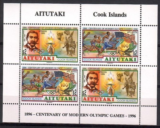 Znaczek Aitutaki 1996 Mi ark 749-750 Czyste **