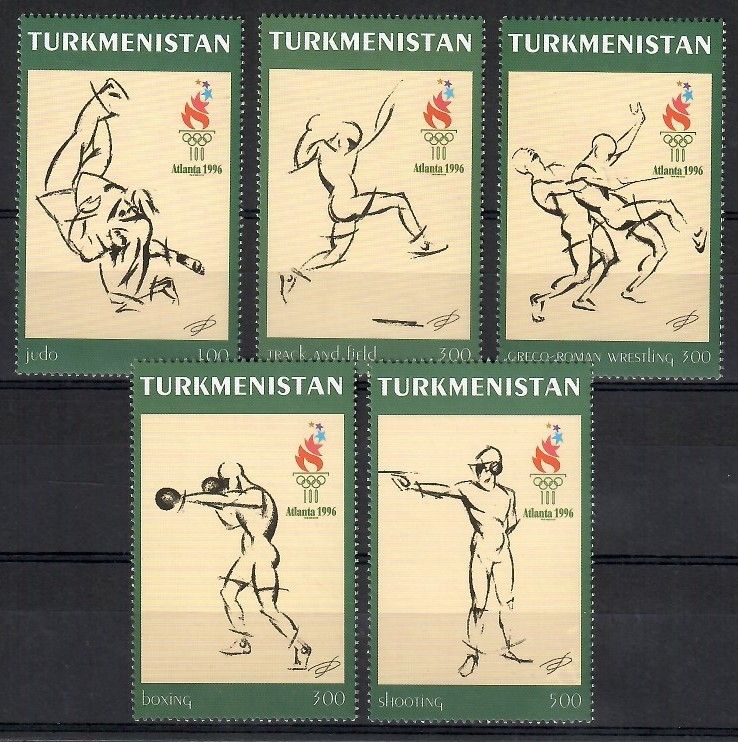 Znaczek Turkmenistan 1997 Mi 60-64 Czyste **