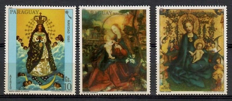 Znaczek Paragwaj 1981 Mi 3474-3476 Czyste **