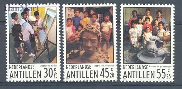 Znaczek Antyle Holenderskie 1986 Mi 586-588 Czyste **