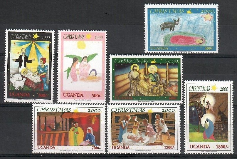 Znaczek Uganda 2000 Mi 2319-2325 Czyste **