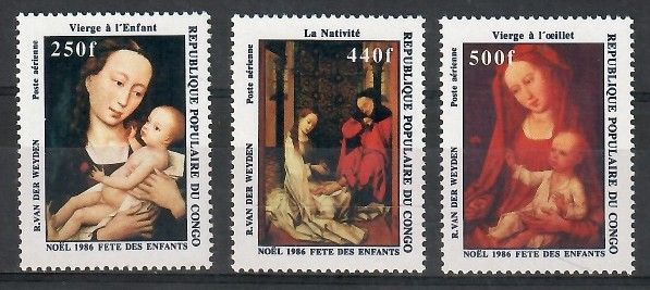 Znaczek Kongo 1986 Mi 1060-1062 Czyste **