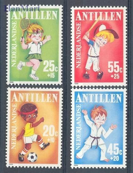 Znaczek Antyle Holenderskie 1986 Mi 596-599 Czyste **