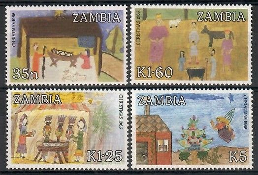 Znaczek Zambia 1986 Mi 369-372 Czyste **