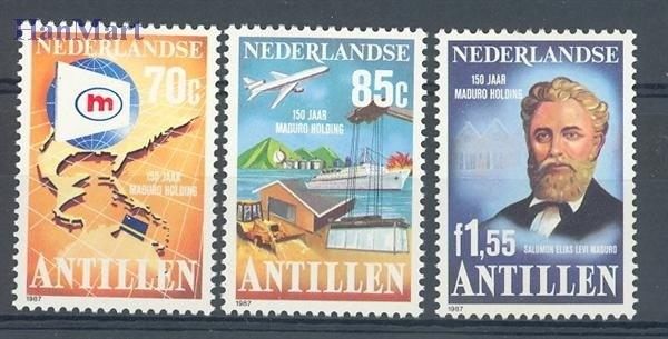 Znaczek Antyle Holenderskie 1987 Mi 605-607 Czyste **