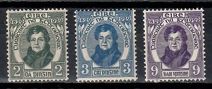 Znaczek Irlandia 1929 Mi 52-54 Z podlepką *