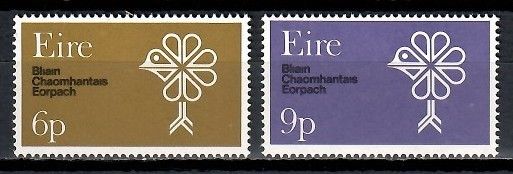 Znaczek Irlandia 1970 Mi 237-238 Czyste **