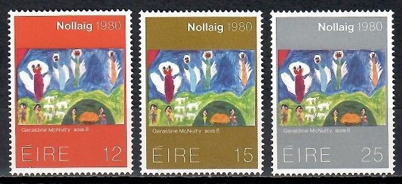 Znaczek Irlandia 1980 Mi 430-432 Czyste **
