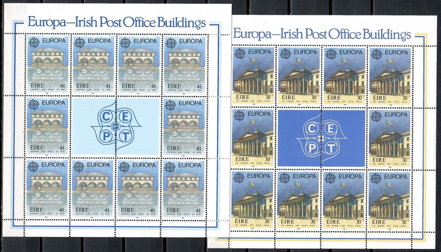 Znaczek Irlandia 1990 Mi ark 716-717 Czyste **