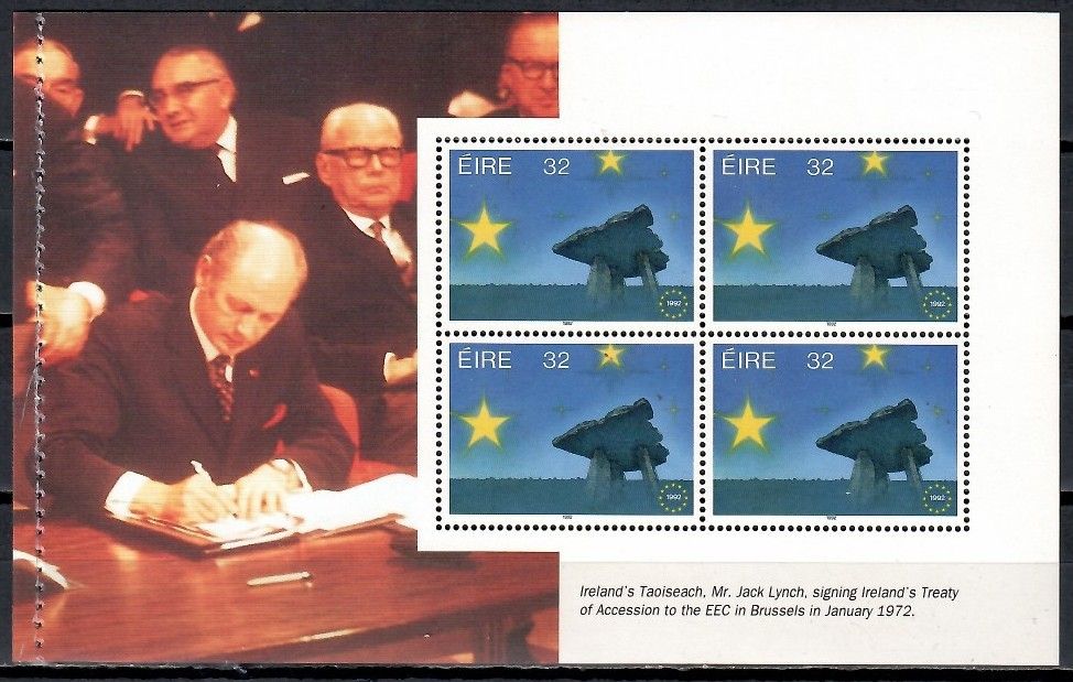 Znaczek Irlandia 1992 Mi h-blatt 810 Czyste **