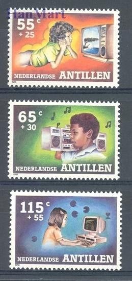 Znaczek Antyle Holenderskie 1988 Mi 646-648 Czyste **