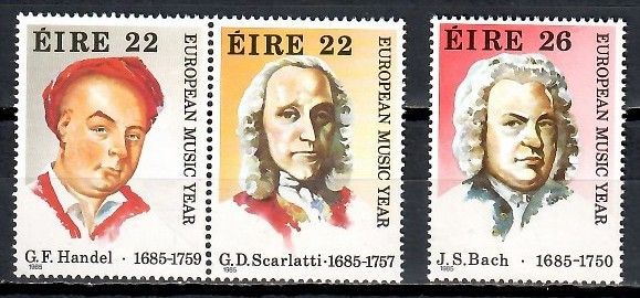Znaczek Irlandia 1985 Mi 565-567 Czyste **