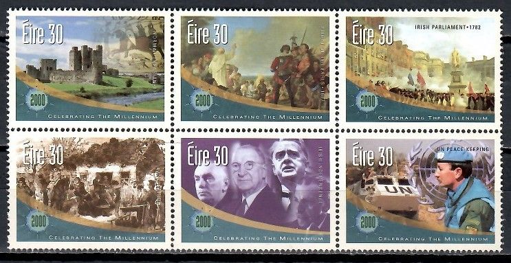 Znaczek Irlandia 2000 Mi 1206-1211 Czyste **