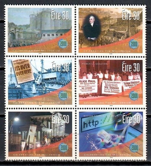 Znaczek Irlandia 2000 Mi 1292-1297 Czyste **