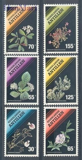 Znaczek Antyle Holenderskie 1990 Mi 676-681 Czyste **
