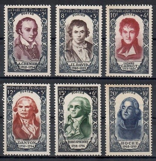 Znaczek Francja 1950 Mi 885-890 Czyste **