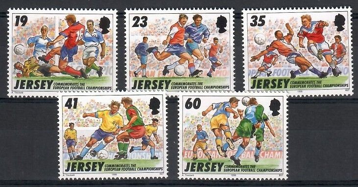 Znaczek Jersey 1996 Mi 737-741-all414PN Czyste **