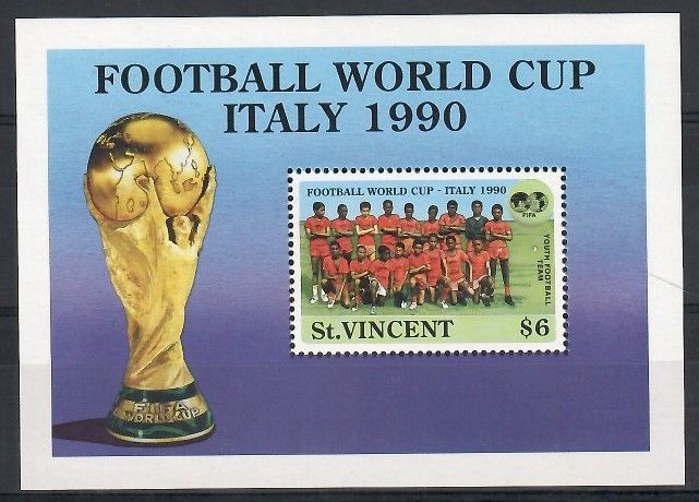 Znaczek St. Vincent 1989 Mi bl 82-all414PN Czyste **