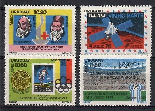 Znaczek Urugwaj 1976 Mi 1436-1439-all414PN Czyste **